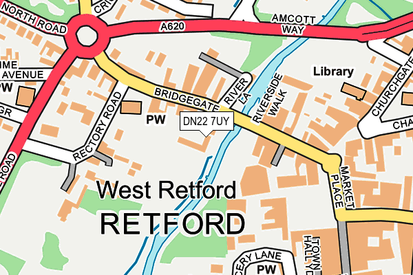 DN22 7UY map - OS OpenMap – Local (Ordnance Survey) DN22 7UY map - OS OpenMap – Local (Ordnance Survey)