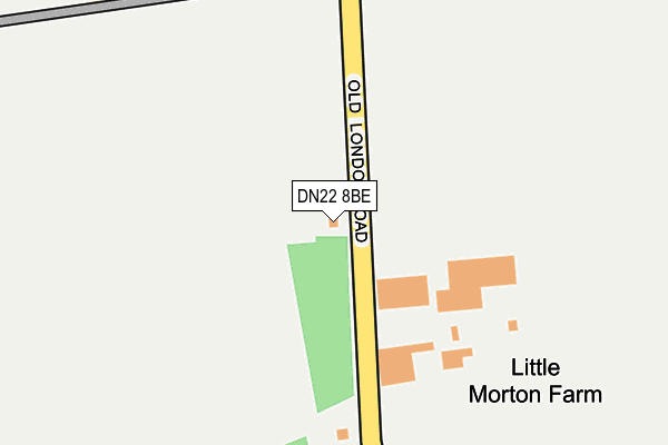 DN22 8BE map - OS OpenMap – Local (Ordnance Survey) DN22 8BE map - OS OpenMap – Local (Ordnance Survey)