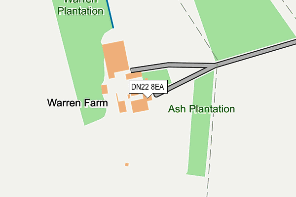 DN22 8EA map - OS OpenMap – Local (Ordnance Survey) DN22 8EA map - OS OpenMap – Local (Ordnance Survey)