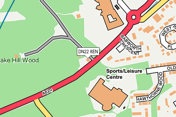 DN22 8EN map - OS OpenMap – Local (Ordnance Survey) DN22 8EN map - OS OpenMap – Local (Ordnance Survey)