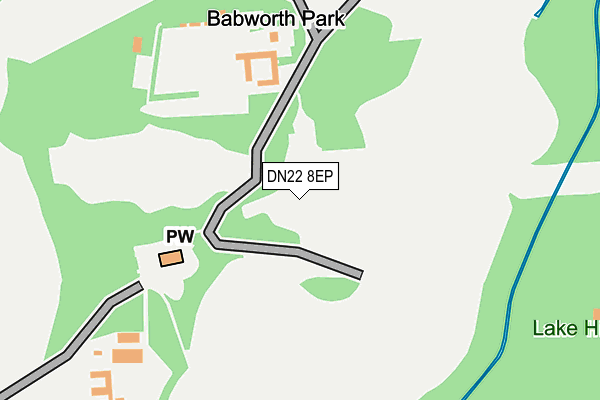 DN22 8EP map - OS OpenMap – Local (Ordnance Survey) DN22 8EP map - OS OpenMap – Local (Ordnance Survey)