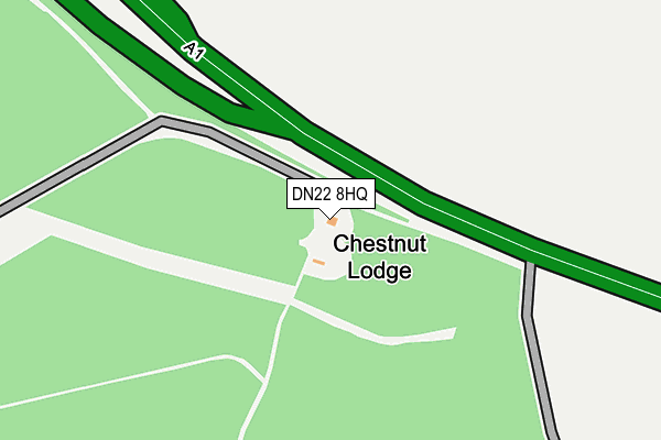 DN22 8HQ map - OS OpenMap – Local (Ordnance Survey) DN22 8HQ map - OS OpenMap – Local (Ordnance Survey)