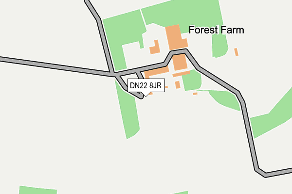 DN22 8JR map - OS OpenMap – Local (Ordnance Survey) DN22 8JR map - OS OpenMap – Local (Ordnance Survey)