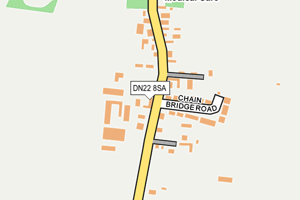 DN22 8SA map - OS OpenMap – Local (Ordnance Survey) DN22 8SA map - OS OpenMap – Local (Ordnance Survey)
