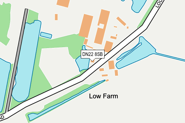DN22 8SB map - OS OpenMap – Local (Ordnance Survey) DN22 8SB map - OS OpenMap – Local (Ordnance Survey)