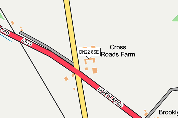 DN22 8SE map - OS OpenMap – Local (Ordnance Survey) DN22 8SE map - OS OpenMap – Local (Ordnance Survey)