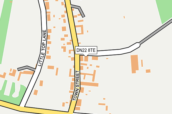 DN22 8TE map - OS OpenMap – Local (Ordnance Survey) DN22 8TE map - OS OpenMap – Local (Ordnance Survey)