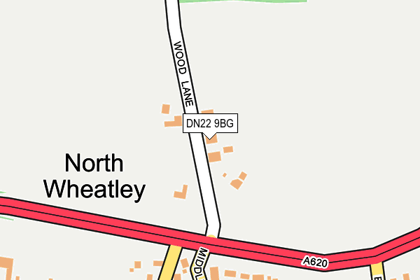 DN22 9BG map - OS OpenMap – Local (Ordnance Survey) DN22 9BG map - OS OpenMap – Local (Ordnance Survey)