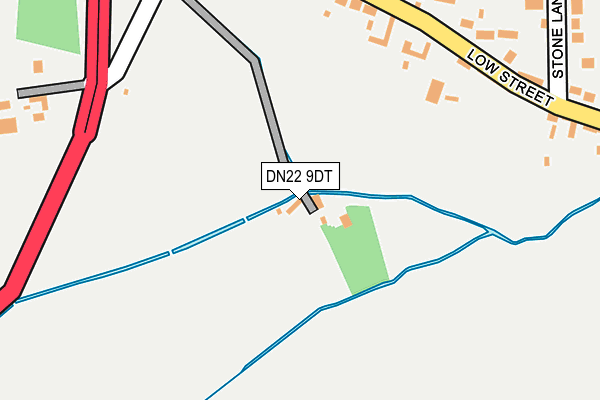 DN22 9DT map - OS OpenMap – Local (Ordnance Survey) DN22 9DT map - OS OpenMap – Local (Ordnance Survey)