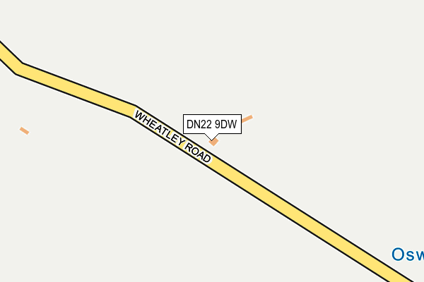 DN22 9DW map - OS OpenMap – Local (Ordnance Survey) DN22 9DW map - OS OpenMap – Local (Ordnance Survey)