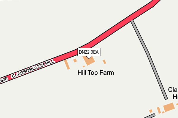 DN22 9EA map - OS OpenMap – Local (Ordnance Survey) DN22 9EA map - OS OpenMap – Local (Ordnance Survey)