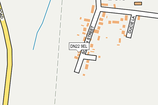 DN22 9EL map - OS OpenMap – Local (Ordnance Survey) DN22 9EL map - OS OpenMap – Local (Ordnance Survey)