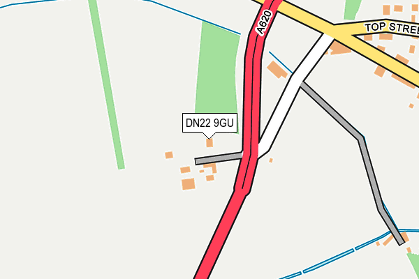 DN22 9GU map - OS OpenMap – Local (Ordnance Survey) DN22 9GU map - OS OpenMap – Local (Ordnance Survey)