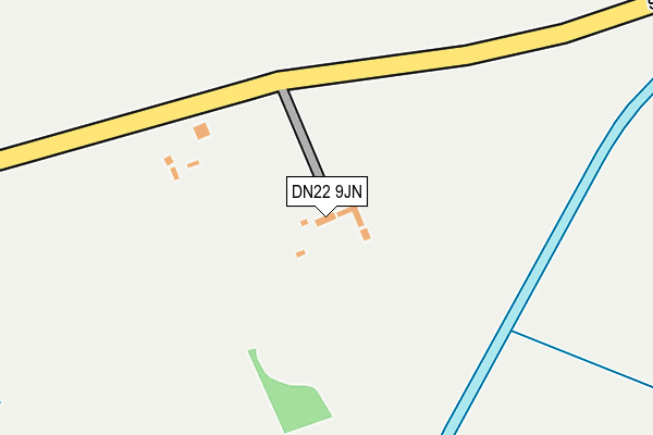 DN22 9JN map - OS OpenMap – Local (Ordnance Survey) DN22 9JN map - OS OpenMap – Local (Ordnance Survey)