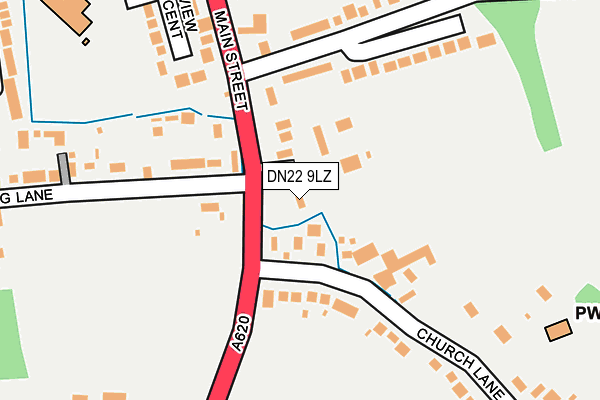 DN22 9LZ map - OS OpenMap – Local (Ordnance Survey) DN22 9LZ map - OS OpenMap – Local (Ordnance Survey)