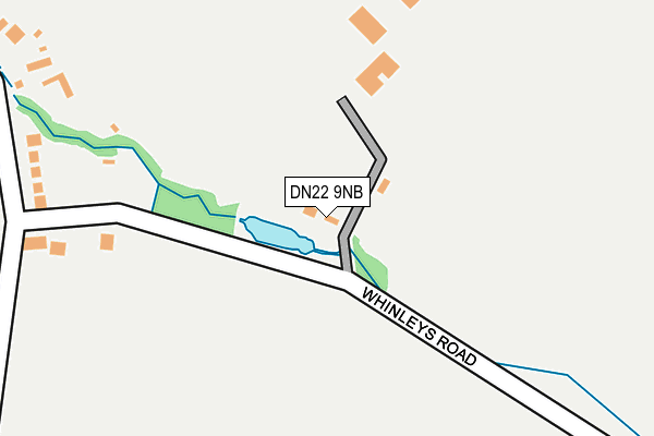 DN22 9NB map - OS OpenMap – Local (Ordnance Survey) DN22 9NB map - OS OpenMap – Local (Ordnance Survey)