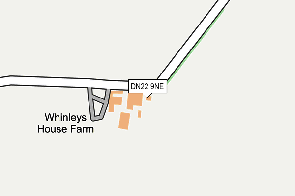 DN22 9NE map - OS OpenMap – Local (Ordnance Survey) DN22 9NE map - OS OpenMap – Local (Ordnance Survey)
