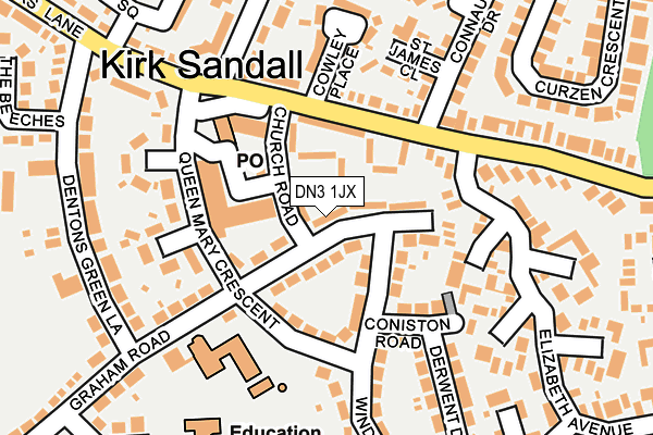 DN3 1JX map - OS OpenMap – Local (Ordnance Survey) DN3 1JX map - OS OpenMap – Local (Ordnance Survey)