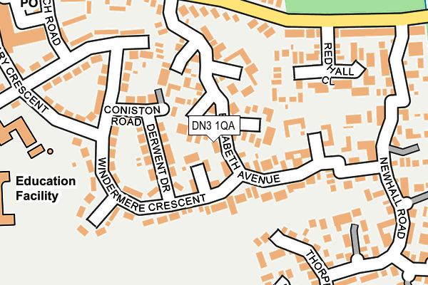 DN3 1QA map - OS OpenMap – Local (Ordnance Survey) DN3 1QA map - OS OpenMap – Local (Ordnance Survey)
