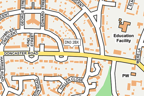 DN3 2BX map - OS OpenMap – Local (Ordnance Survey) DN3 2BX map - OS OpenMap – Local (Ordnance Survey)