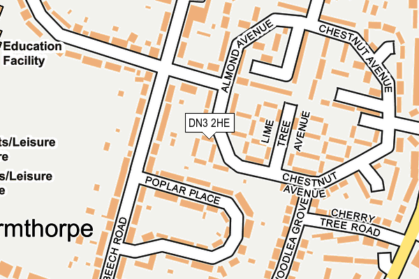 DN3 2HE map - OS OpenMap – Local (Ordnance Survey) DN3 2HE map - OS OpenMap – Local (Ordnance Survey)