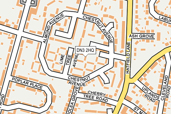 DN3 2HQ map - OS OpenMap – Local (Ordnance Survey) DN3 2HQ map - OS OpenMap – Local (Ordnance Survey)