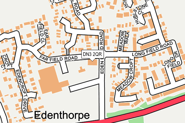 DN3 2QR map - OS OpenMap – Local (Ordnance Survey) DN3 2QR map - OS OpenMap – Local (Ordnance Survey)