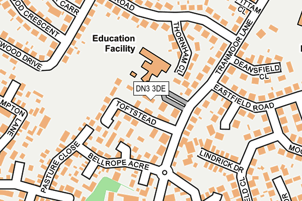 DN3 3DE map - OS OpenMap – Local (Ordnance Survey) DN3 3DE map - OS OpenMap – Local (Ordnance Survey)