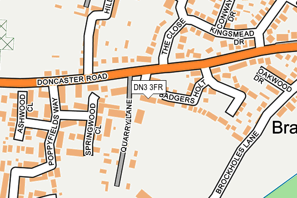 DN3 3FR map - OS OpenMap – Local (Ordnance Survey) DN3 3FR map - OS OpenMap – Local (Ordnance Survey)