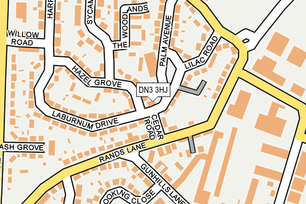 DN3 3HJ map - OS OpenMap – Local (Ordnance Survey) DN3 3HJ map - OS OpenMap – Local (Ordnance Survey)