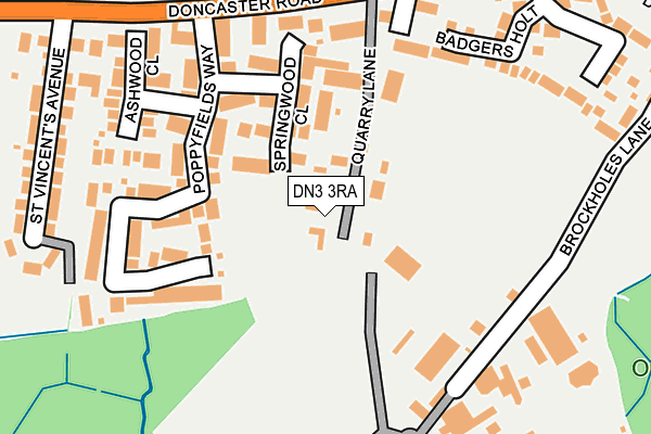 DN3 3RA map - OS OpenMap – Local (Ordnance Survey) DN3 3RA map - OS OpenMap – Local (Ordnance Survey)