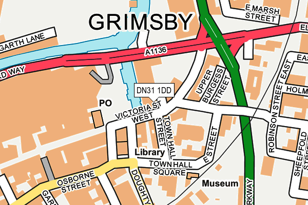 DN31 1DD map - OS OpenMap – Local (Ordnance Survey)