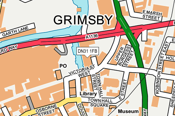 DN31 1FB map - OS OpenMap – Local (Ordnance Survey)