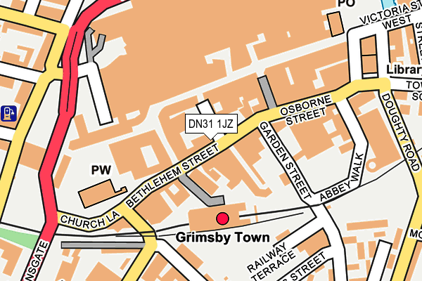 DN31 1JZ map - OS OpenMap – Local (Ordnance Survey) DN31 1JZ map - OS OpenMap – Local (Ordnance Survey)