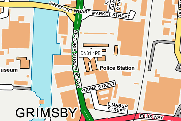 DN31 1PE map - OS OpenMap – Local (Ordnance Survey)