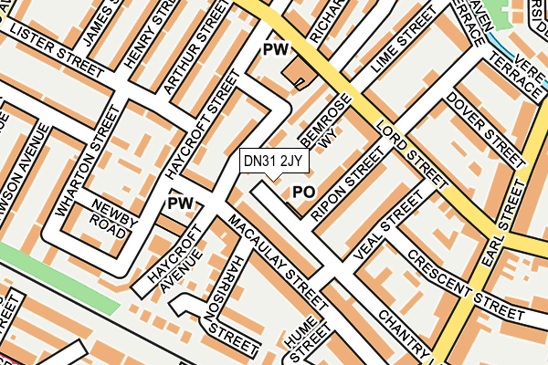 DN31 2JY map - OS OpenMap – Local (Ordnance Survey) DN31 2JY map - OS OpenMap – Local (Ordnance Survey)