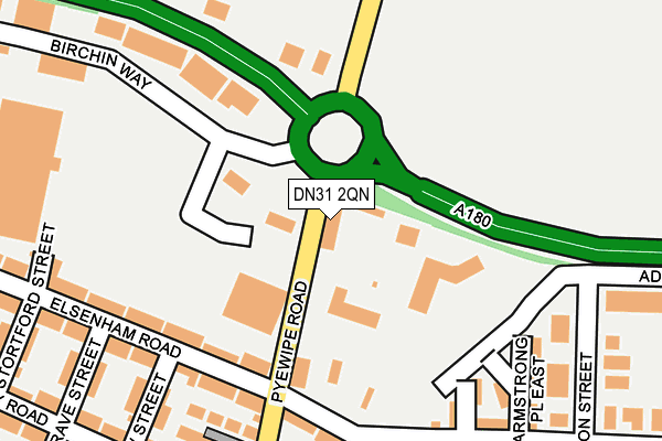 DN31 2QN map - OS OpenMap – Local (Ordnance Survey) DN31 2QN map - OS OpenMap – Local (Ordnance Survey)