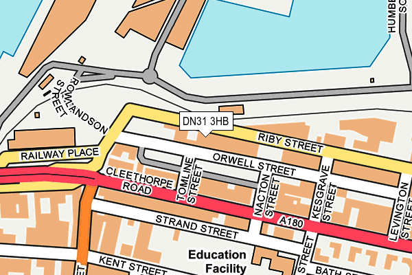 DN31 3HB map - OS OpenMap – Local (Ordnance Survey) DN31 3HB map - OS OpenMap – Local (Ordnance Survey)