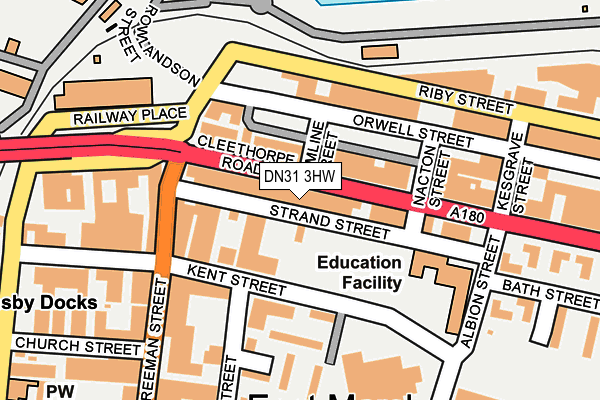 DN31 3HW map - OS OpenMap – Local (Ordnance Survey) DN31 3HW map - OS OpenMap – Local (Ordnance Survey)