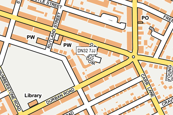 DN32 7JJ map - OS OpenMap – Local (Ordnance Survey) DN32 7JJ map - OS OpenMap – Local (Ordnance Survey)