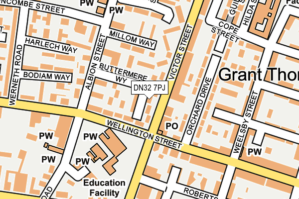 DN32 7PJ map - OS OpenMap – Local (Ordnance Survey) DN32 7PJ map - OS OpenMap – Local (Ordnance Survey)
