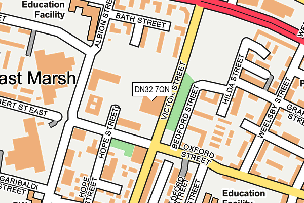 DN32 7QN map - OS OpenMap – Local (Ordnance Survey) DN32 7QN map - OS OpenMap – Local (Ordnance Survey)