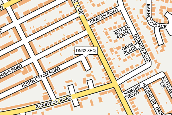 DN32 8HQ map - OS OpenMap – Local (Ordnance Survey) DN32 8HQ map - OS OpenMap – Local (Ordnance Survey)