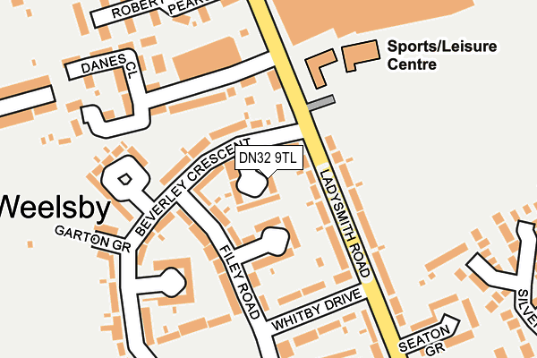 DN32 9TL map - OS OpenMap – Local (Ordnance Survey) DN32 9TL map - OS OpenMap – Local (Ordnance Survey)