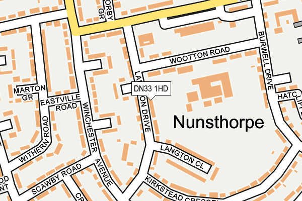 DN33 1HD map - OS OpenMap – Local (Ordnance Survey) DN33 1HD map - OS OpenMap – Local (Ordnance Survey)