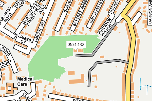 DN34 4RX map - OS OpenMap – Local (Ordnance Survey) DN34 4RX map - OS OpenMap – Local (Ordnance Survey)