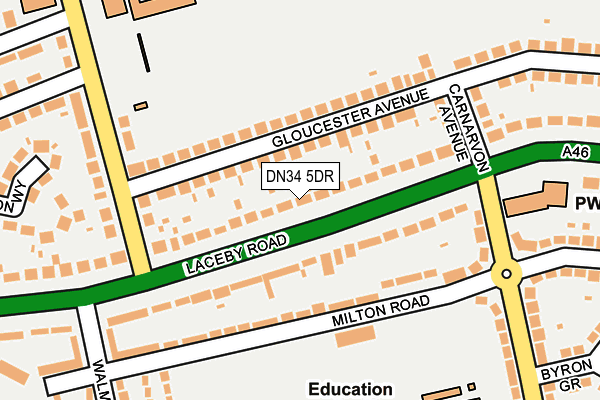 DN34 5DR map - OS OpenMap – Local (Ordnance Survey) DN34 5DR map - OS OpenMap – Local (Ordnance Survey)