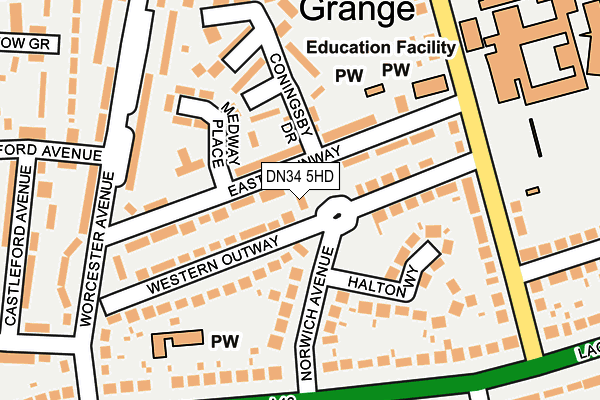 DN34 5HD map - OS OpenMap – Local (Ordnance Survey) DN34 5HD map - OS OpenMap – Local (Ordnance Survey)