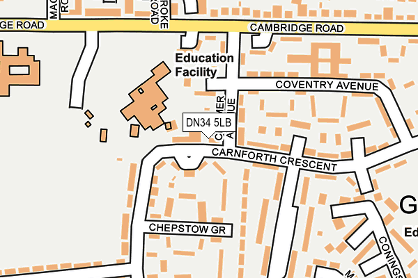 DN34 5LB map - OS OpenMap – Local (Ordnance Survey) DN34 5LB map - OS OpenMap – Local (Ordnance Survey)