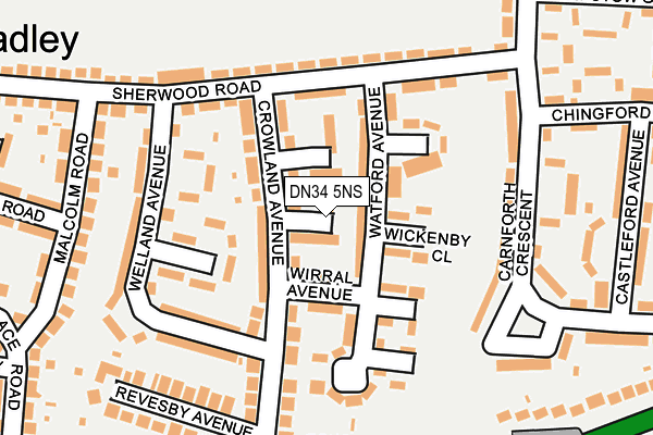DN34 5NS map - OS OpenMap – Local (Ordnance Survey) DN34 5NS map - OS OpenMap – Local (Ordnance Survey)